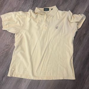 NWOT masters collection yellow polo cotton large